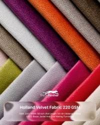 Holland Velvet Fabric 220 GSM | Width 58” | Premium Upholstery & Apparel Material  in Surat